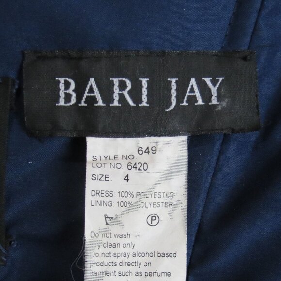 Bari Jay Navy Blue Floor Length Gown - Picture 10 of 10